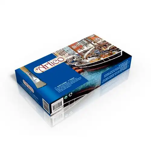 6 Tubi Tubo di Pittura per Dipingere Vernice Acrilica da 75 ml Per Disegno