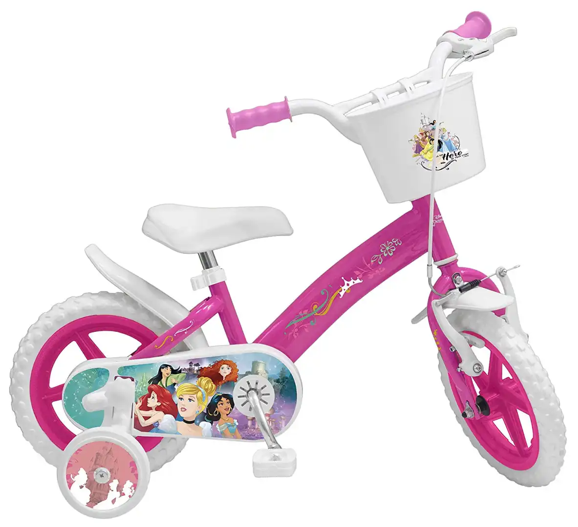 Bici Bicicletta Per Bambini Disney Principesse Misura 12'' Eta' 3-5 Anni