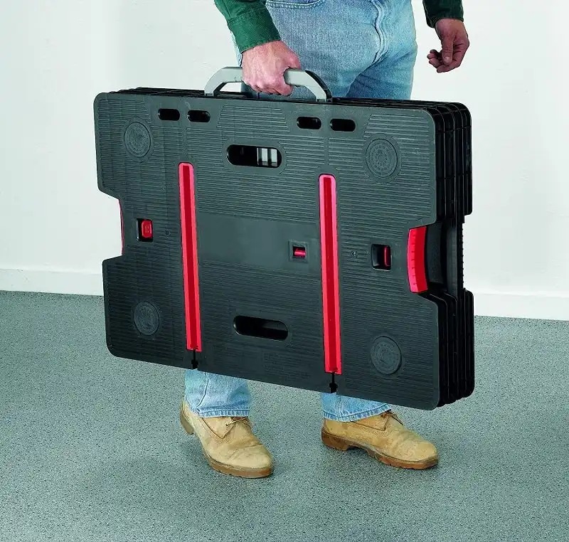 Tavolo banco da Lavoro Pieghevole con Portata 450 kg con morsetti bricolage
