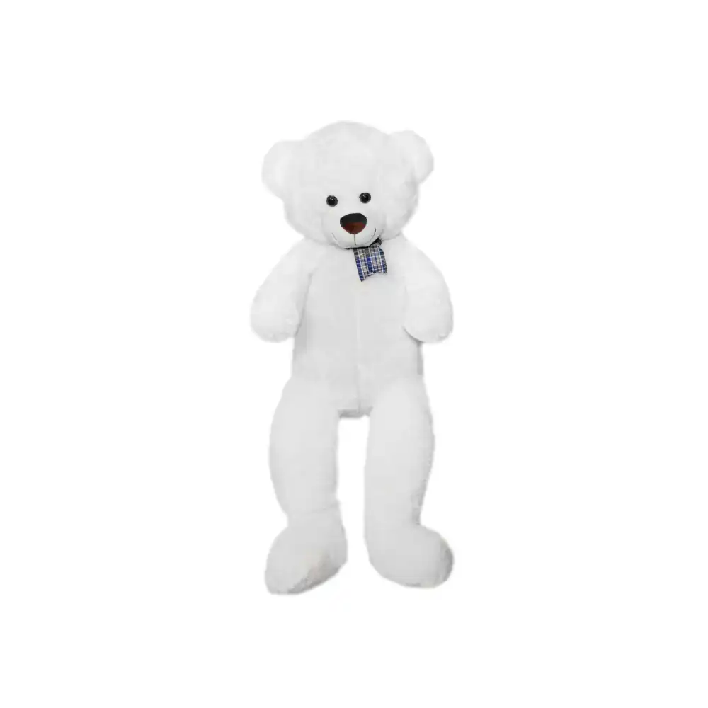 Peluche Orso Gigante XL Alto 100cm Pupazzo Bambini Orsacchiotto Morbido Crema