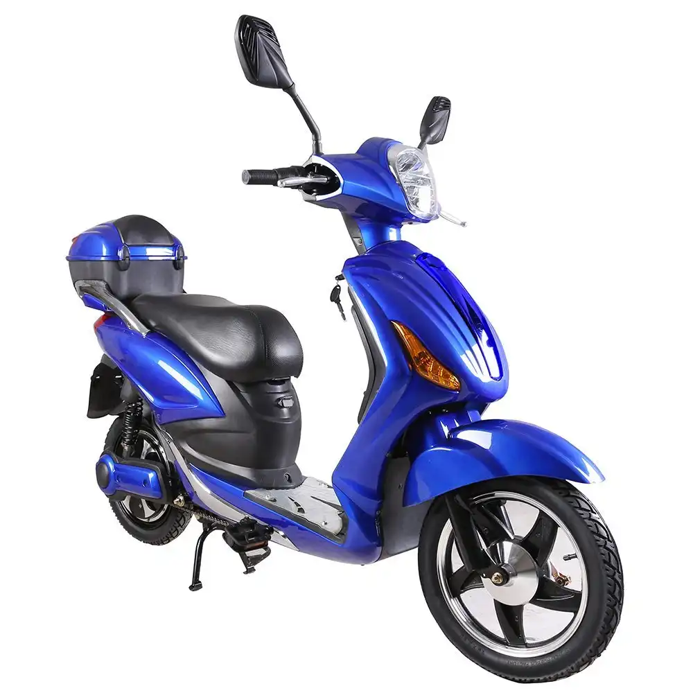 E-Scooter Bici Bicicletta Elettrico Wizy Blu 12Ah 48V 250 Watt Autonomia 75 km