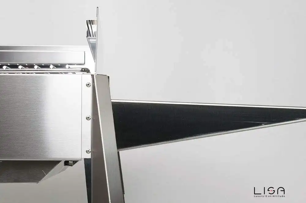 Barbecue a Carbone Carbonella in Acciaio Inox Lisa Luxury Etna 60 x 40 cm