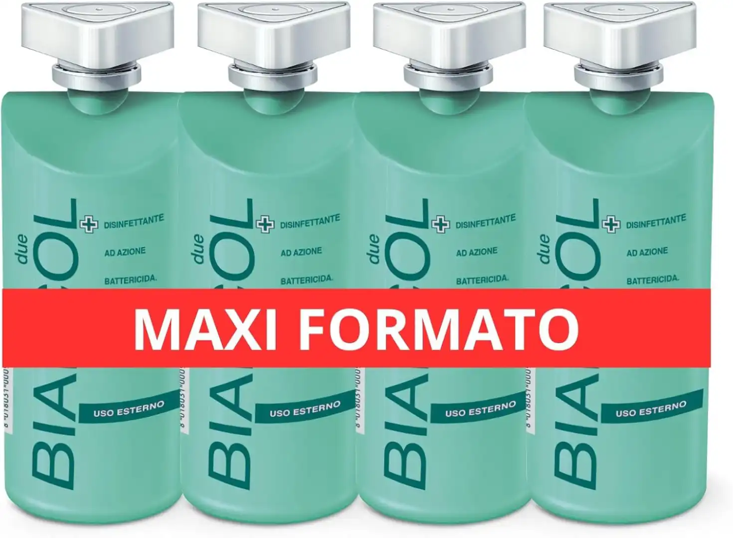 4x Bialcol Due Disinfettante Cutaneo ad Azione Battericida da 400ml Uso Esterno