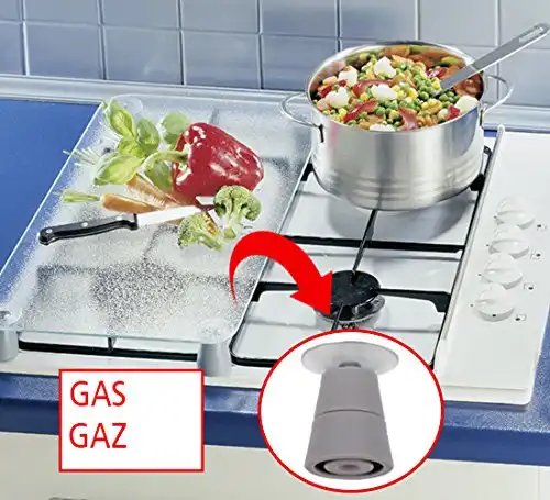 Coprifornelli Universali in Vetro Temperato Set 2 Pz Piastre Cuori Piano Cottura
