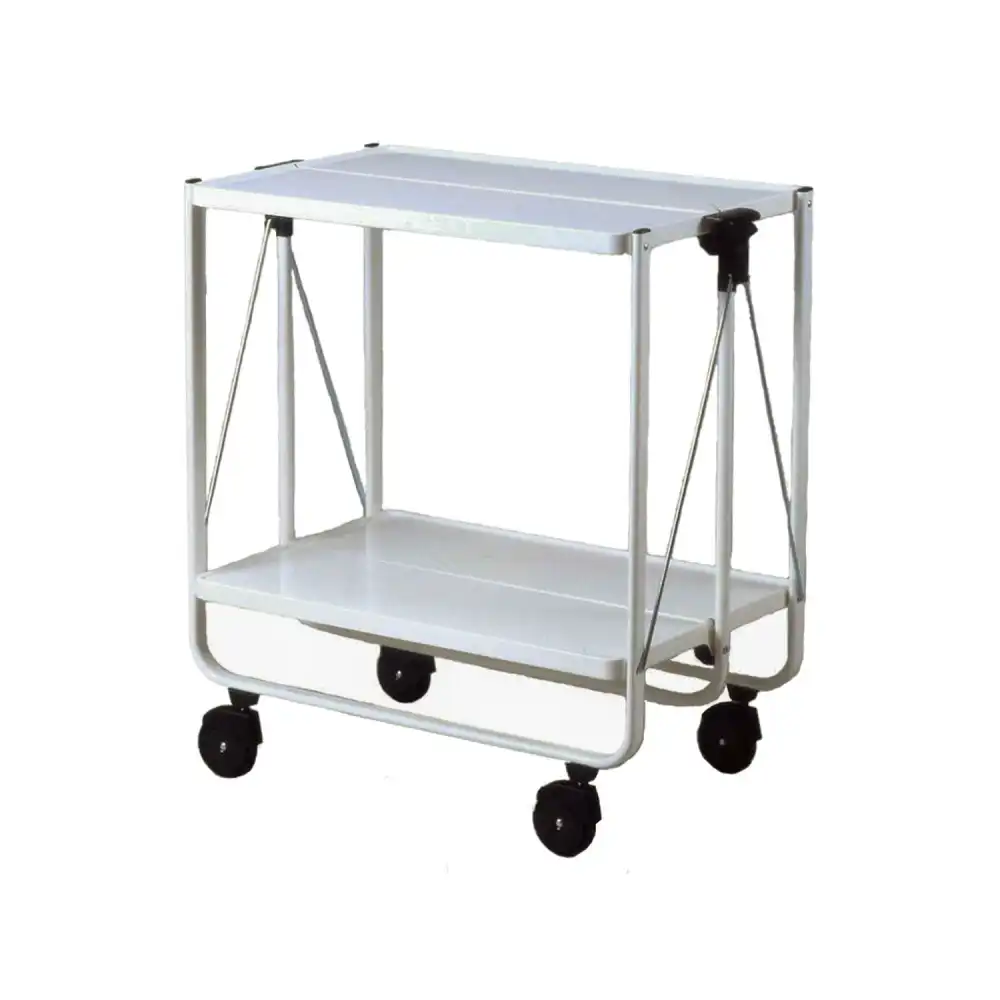 Leifheit 74211 Carrello Da Cucina Porta Vivande Richiudibile In Metallo Bianco