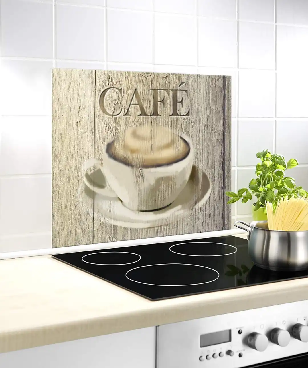 Piastra Para Schizzi Per Piani Cottura in Vetroceramica 60x50 Paraschizzi Caffe'