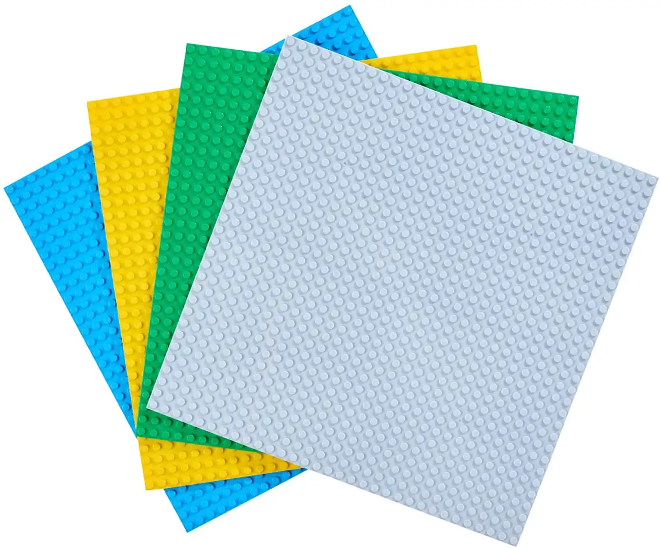 Set 4 Blocchi Base 25x25 per Costruzioni 4 Colori Compatibili Universali