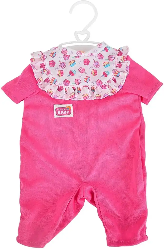 New Born Baby Set da 3 Pezzi Abito Pannolino e Sonaglino Colori Assortiti