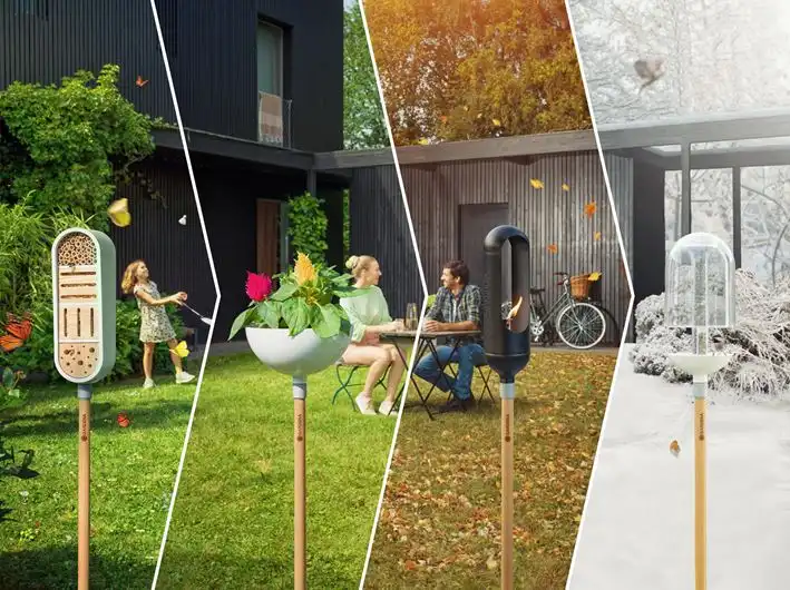 ClickUp Rifugio Per Insetti Coccinelle Farfalle Casa Casetta da Giardino Per Api