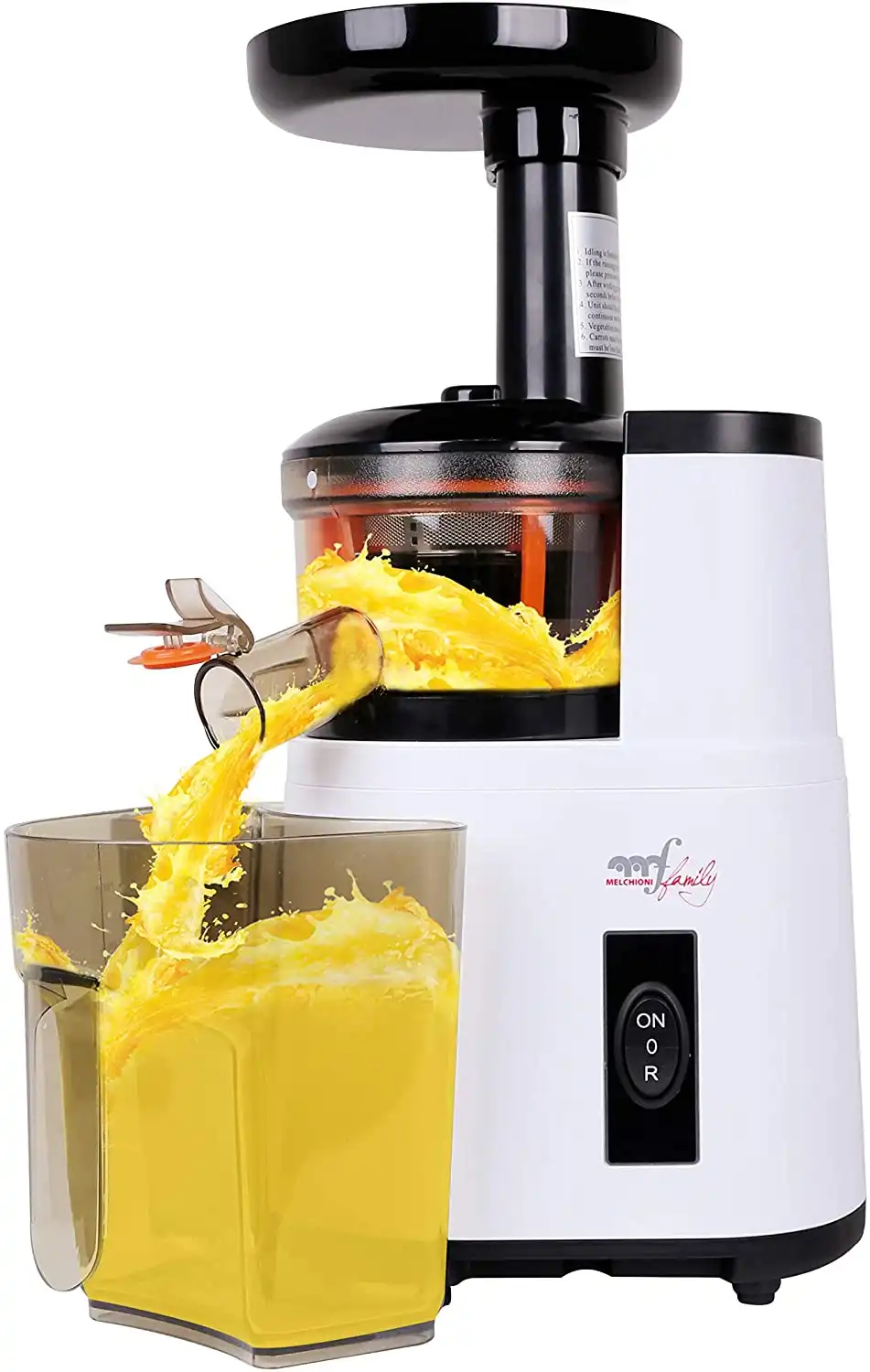 Melchioni Vega Centrifuga Estrattore a Freddo di Frutta e Verdura Slow BIANCO