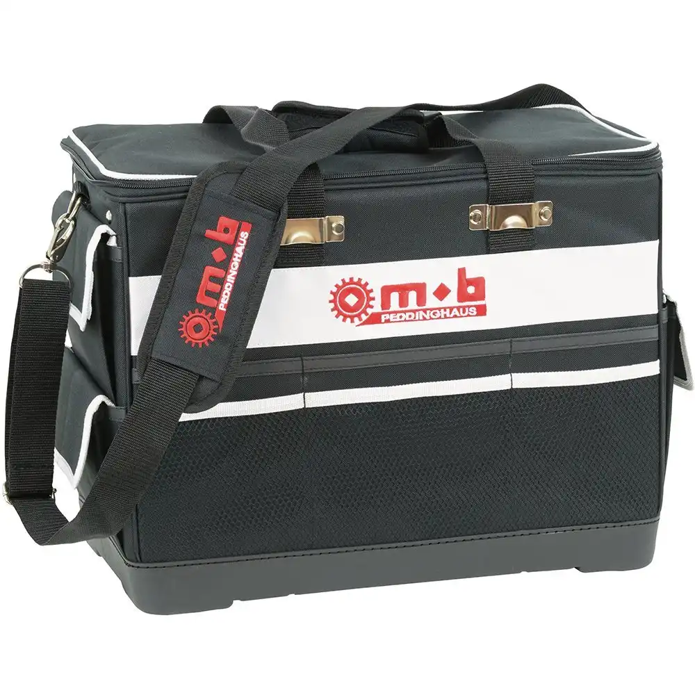 Borsa Porta Attrezzi in Tessuto con Tasche Interne ed Esterne 44x25x36cm Nero