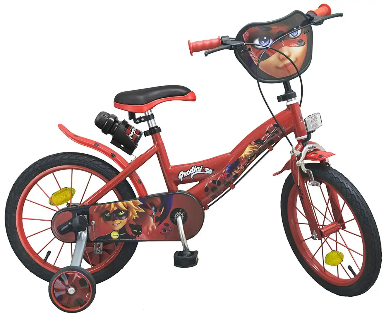 Bicicletta Per Bambini 14'' Licenziata Lady Bug Con Borraccia Toimsa 4-7 Anni