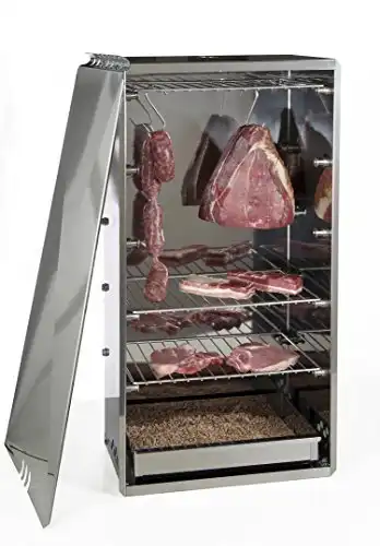 Affumicatore Per Alimenti Camera Affumicatura Struttura in Acciaio 46x29x86 cm