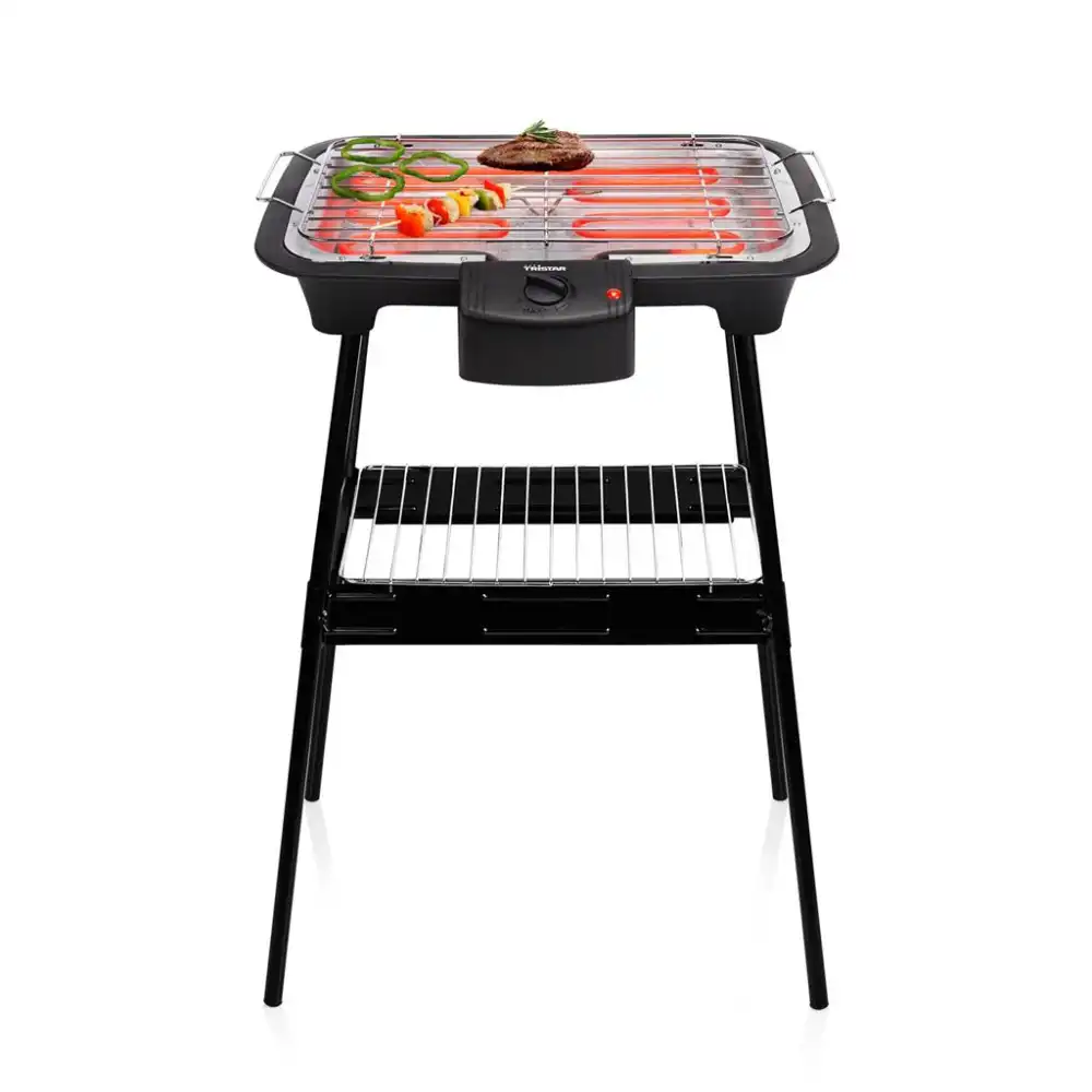 Tristar BQ-2883 Barbecue e Grill elettrico da Tavolo 2000W Grill Griglia Nero