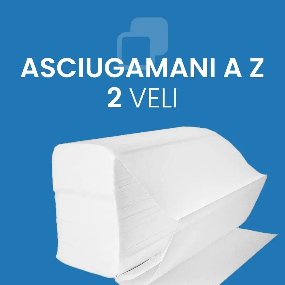 Asciugamani Monouso Piegati a Z per Dispenser 24 x 21 cm 25 Pacchetti da 150pz