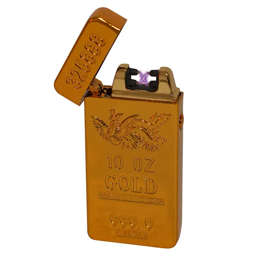 Accendino al Plasma ad Arco Elettrico USB Ricaricabile Modello Orlando Gold