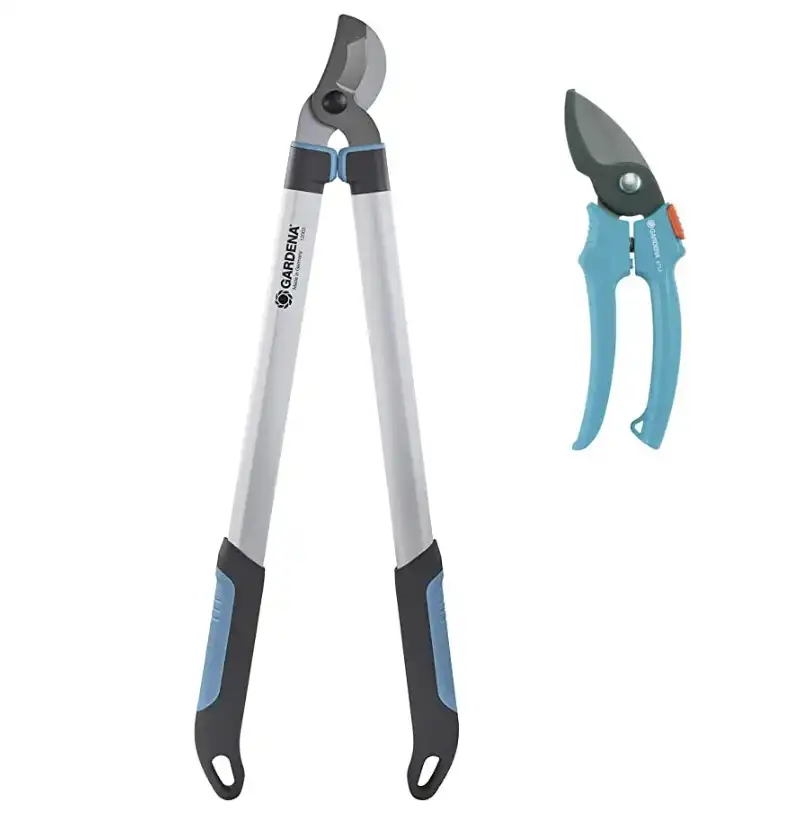 GARDENA Troncarami Easycut 680b + Forbici da Potatura Classic Bypass