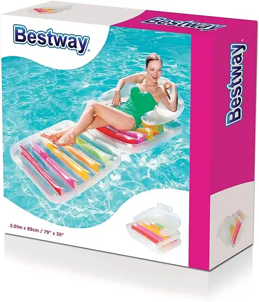 Poltrona materassino pieghevole gonfiabile spiaggia mare piscina 201x89cm