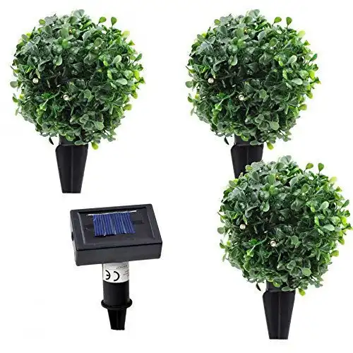 Set 3 Lampade Bouqet Illuminazione a Led Alimentazione con Energia Solare