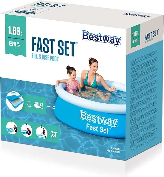 Bestway piscina gonfiabile fuori terra rotanda 183x51 cm giardino campeggio