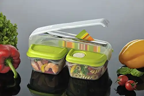 Contenitore per Cibo Pausa Pranzo Lavoro Ufficio Scuola Conserva Alimenti Break