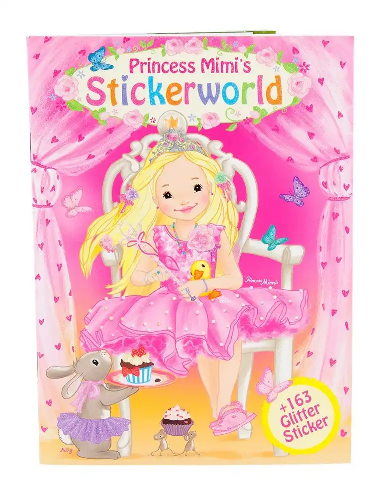 Top Model Album Colorare Crea Con Sticker e Sagome Style Princess 48257
