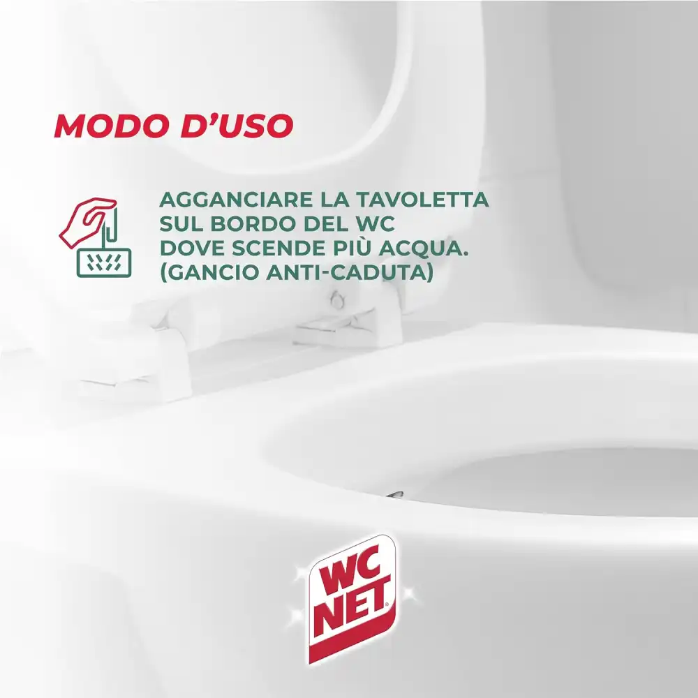 12x Wc Net Tavoletta Candeggina Profumata Igiene Continua 2pz x 12 Confezioni