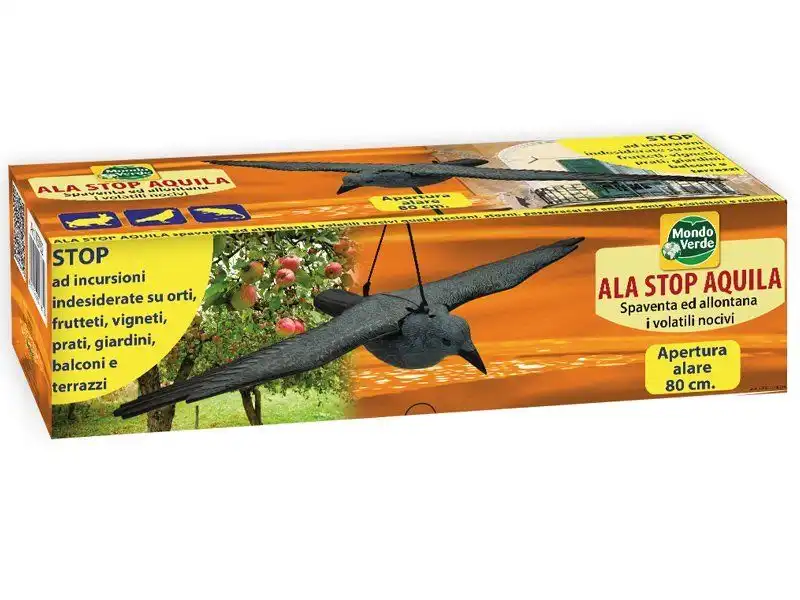Ala Stop Aquila Spaventa e Allontana Volatili 80CM Scaccia Colombi Piccioni Orto