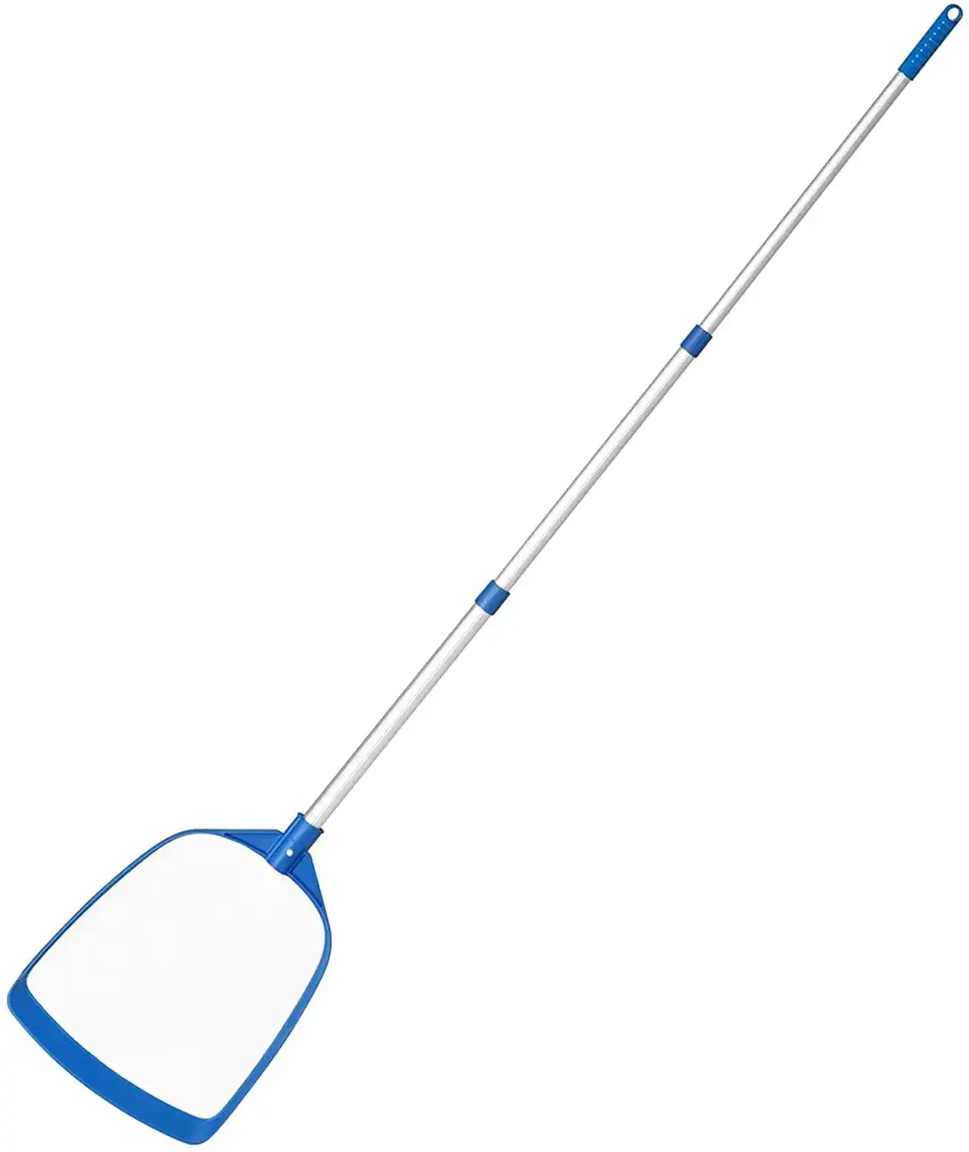 Skimmer retino pulizia superficie acqua piscine fuori terra manico telescopico