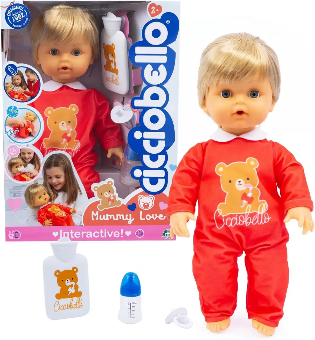Cicciobello Mummy Love Bambola Interattiva da 42 cm con Funzioni Realistiche 2+