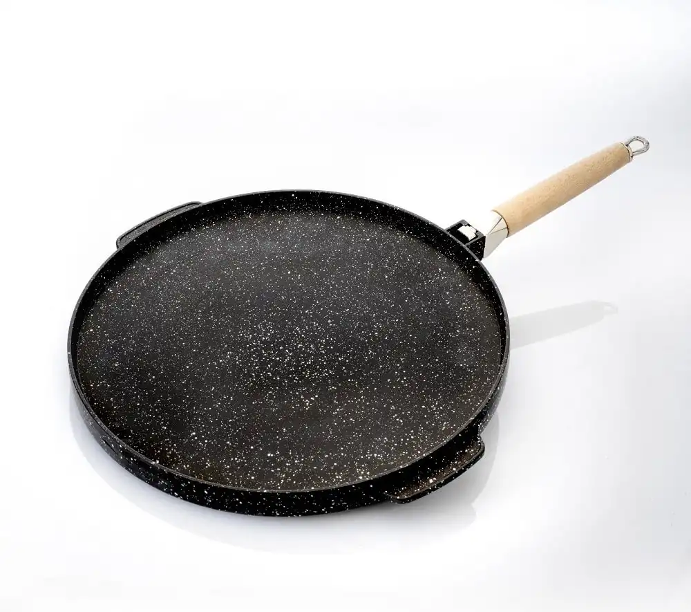 Bistecchiera Piastra in Alluminio Antiaderente 24 cm Double Face Griglia Cuoce