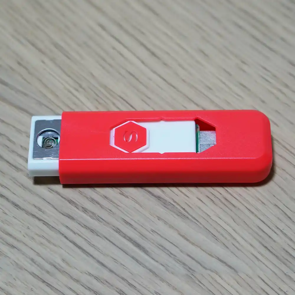 Accendino Elettrico USB Ricaricabile Antivento Elettronico Toldedo Rosso 250 mAh