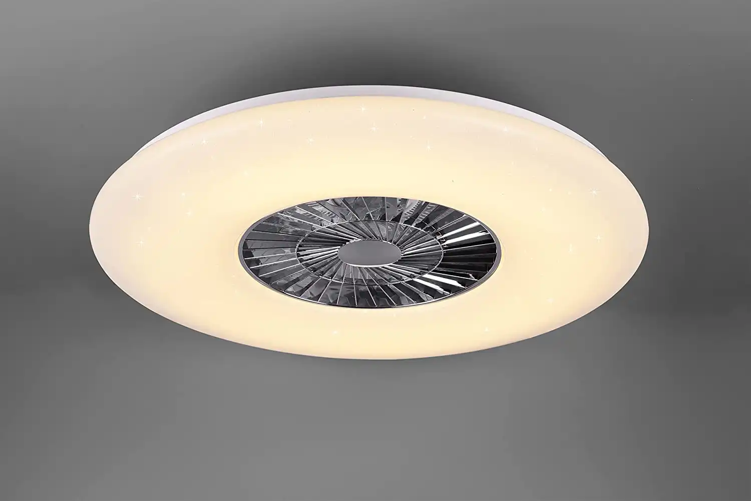 Ventilatore a Plafoniera da Soffitto con Luce Led Dimmerabile 50W 5000LM 80x25cm