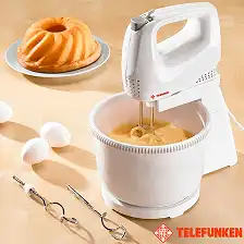 Sbattitore elettrico mixer con ciotola autorotante 5 velocita' 200w Telefunken