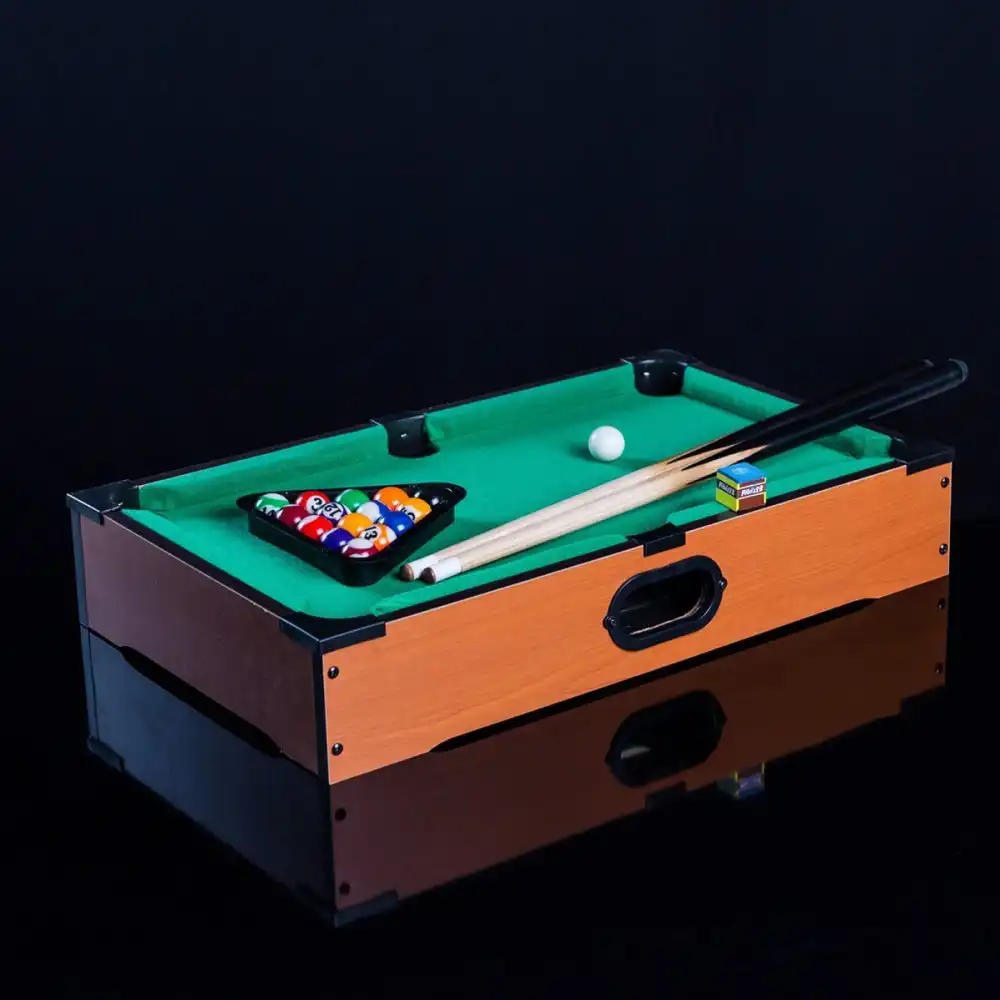 Gioco Biliardo da Tavolo in Legno 51x31 cm Gioco Mini Pool Table Bigliardo