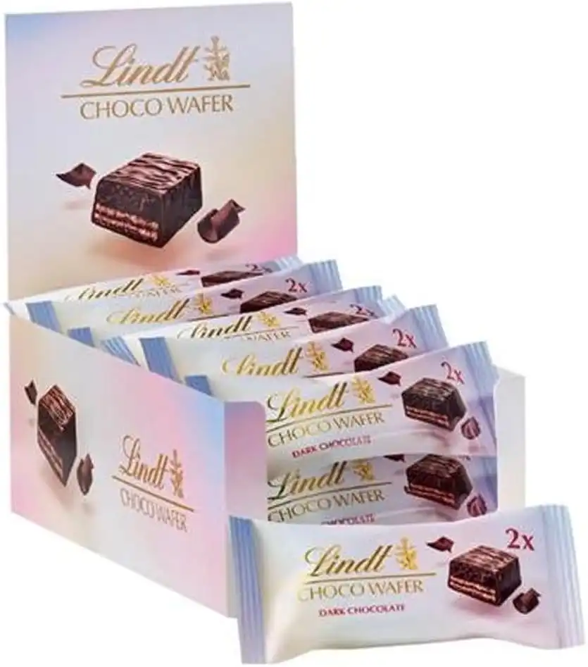 20x Choco Wafer Dark Chocolate Wafer con Ripieno di Cioccolato 20x26gr