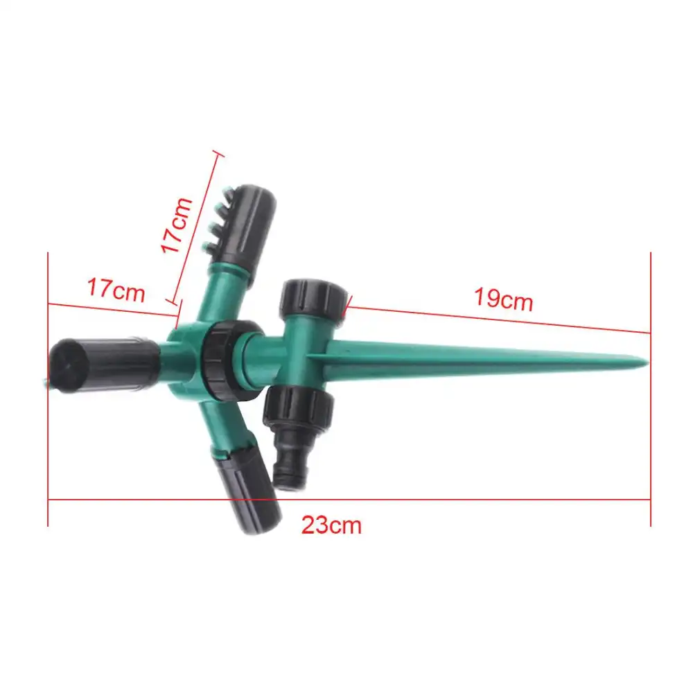 Irrigatore da Giardino Automatico a 360 Gradi con 12 Ugelli per Irrigazione