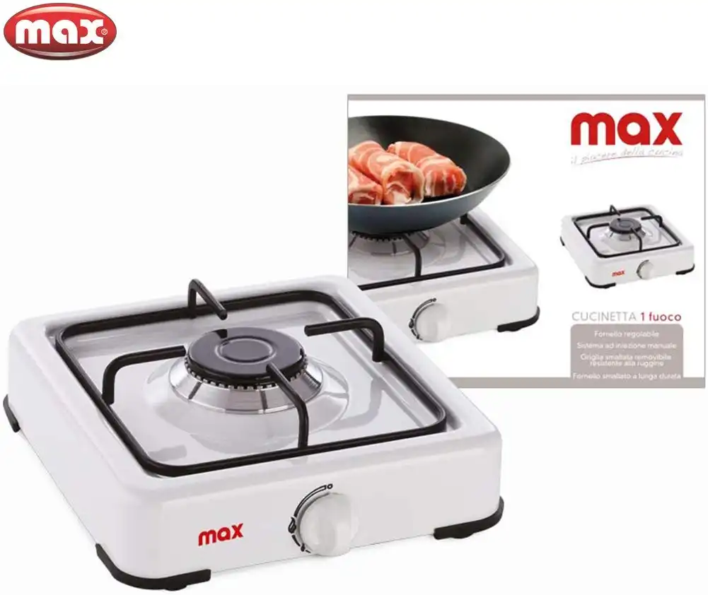 Cucina Bianca 1 Fuoco a Gas Fornello Campeggio Cucina Cucinino Professionale Max