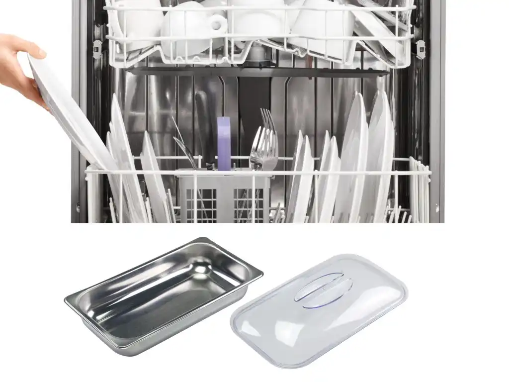 Scaldavivande Per Buffet in Acciaio Inox Con Termostato e 4 Vassoi Removibili