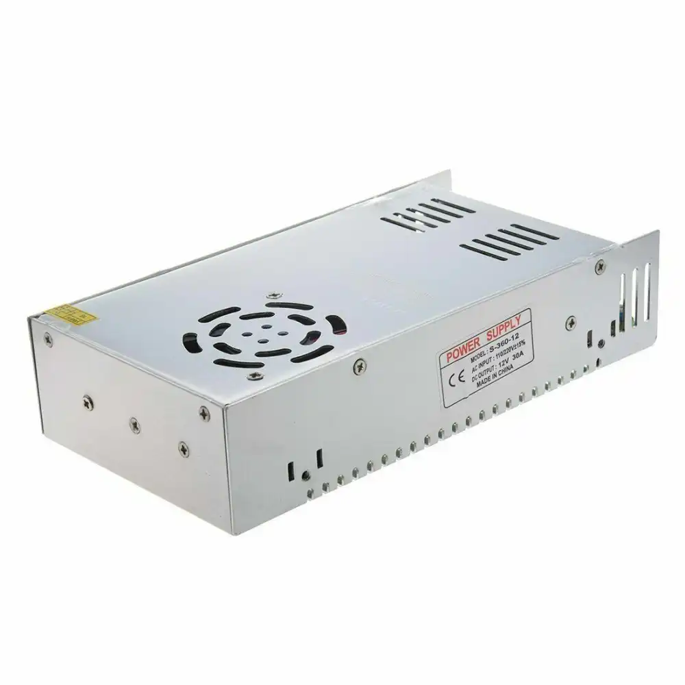 Alimentatore 12v 30A 360w Metallico Stabilizzato Con Ventola di Raffreddamento