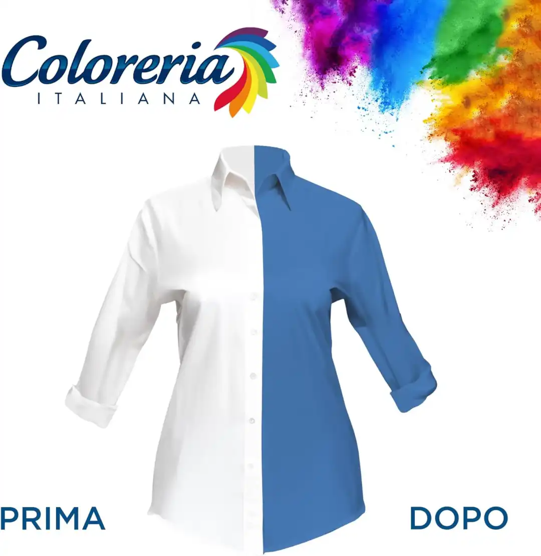 Coloreria Italiana Colorante Tessuti e Vestiti in Lavatrice Colore Blu Mare 350g