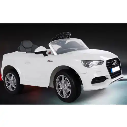Auto Elettrica Macchina Per Bambini Audi A3 Bianca Con Telecomando 12 V