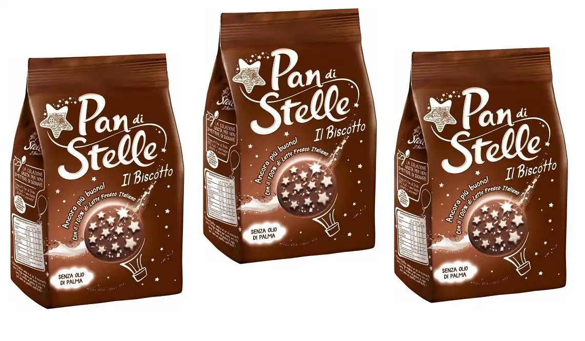 3 Confezioni Mulino Bianco Biscotti Pan di Stelle con Cacao e Nocciole da 350gr
