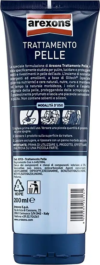 Arexons 8313 Smash Trattamento Cremoso Per Rivestimenti Auto In Pelle 200 ML