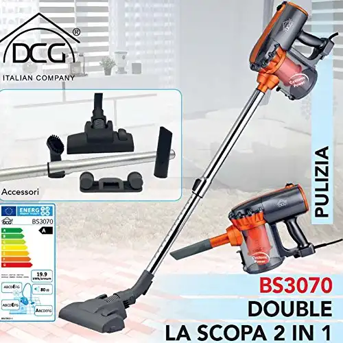 Scopa Elettrica Aspirapolvere DCG Senza Sacchetto Ciclonica 600W BS3070
