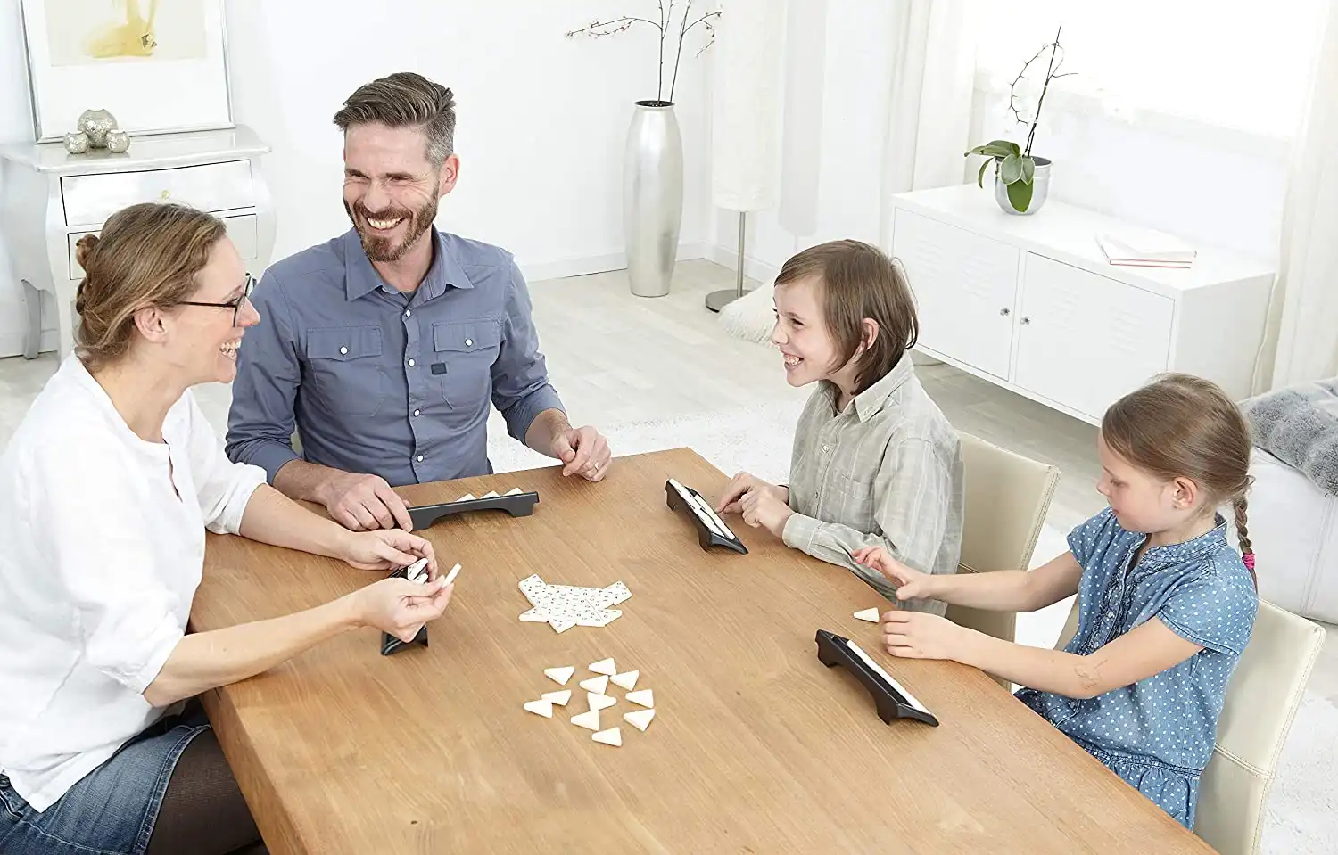 Triominos DeLuxe Gioco da Tavolo Classico per Famiglia Domino con Strategia