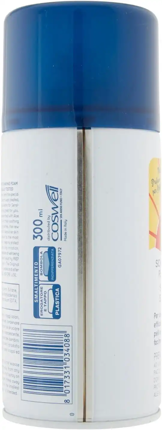 Prep Schiuma da Barba Sensitive Viso Pelle Sensibile Uomo - 300 ml