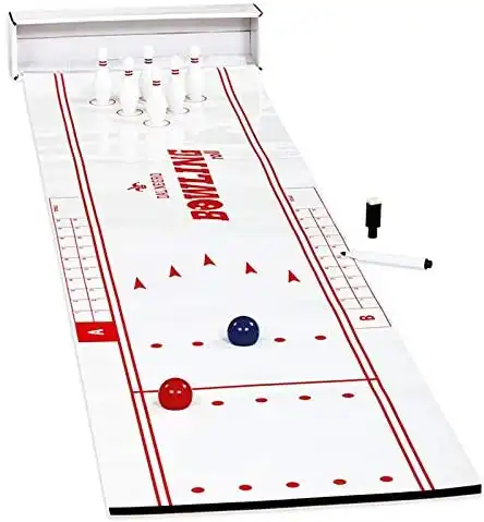 Gioco Bowling Roll per Bambini Tappeto Gioco Arrotolabile con Birilli e Palle