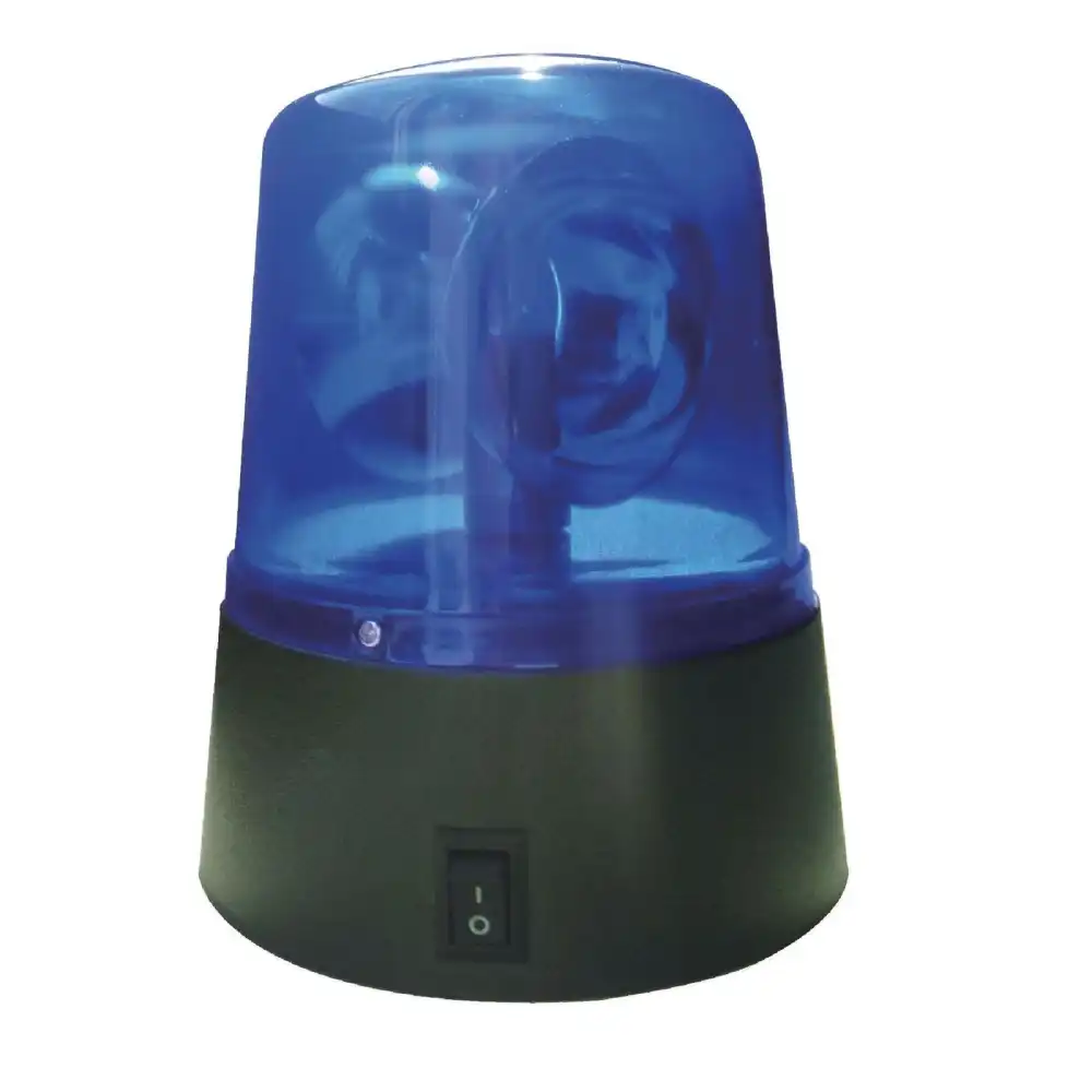 Lampeggiante Luminoso a Led Blu Polizia Luce Auto Festa Party 11x9 a Batterie