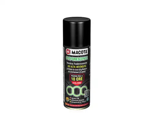 Macota Fosforescente Vernice Spray 200ML Smalto Alta Visibilita' Tuning Non Cola